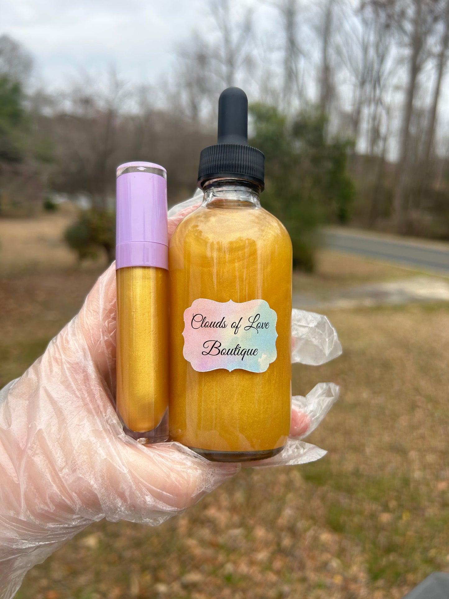 Lipgloss and Shimmer Body Oil Bundles