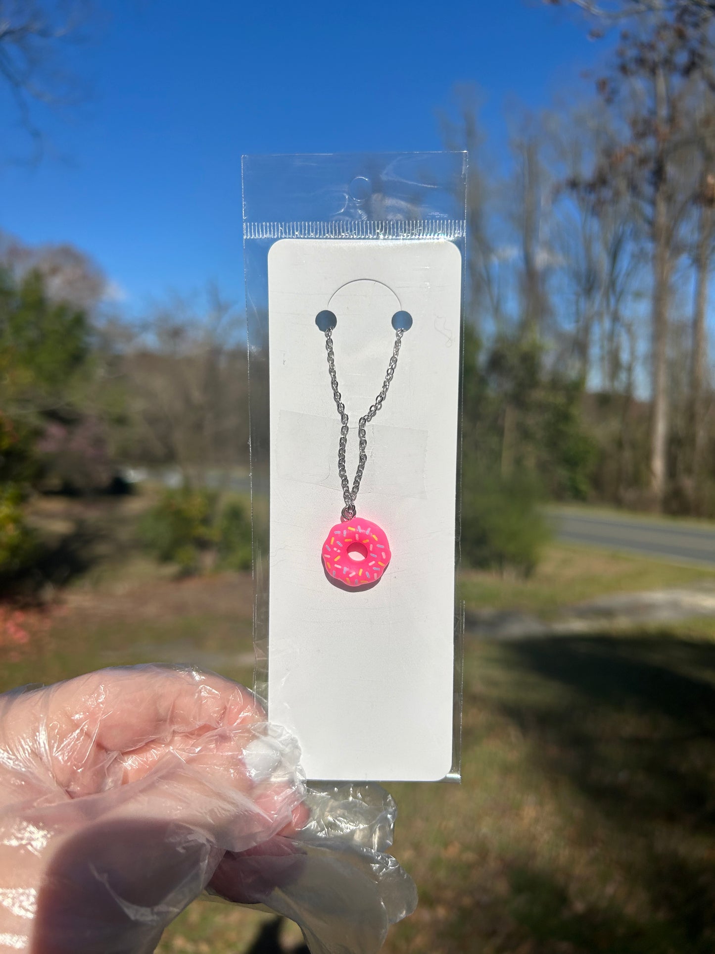 Donut Play with Me Charm Necklace