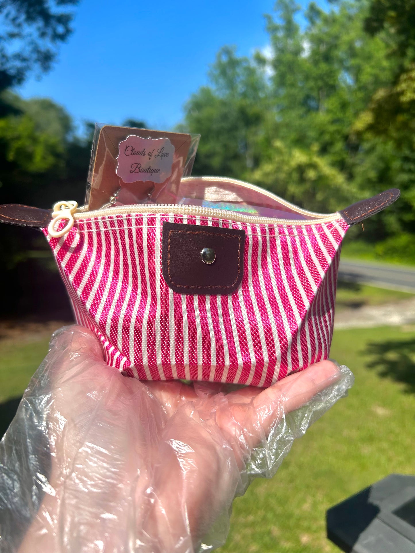 Striped Up Summer Cosmetic Bags