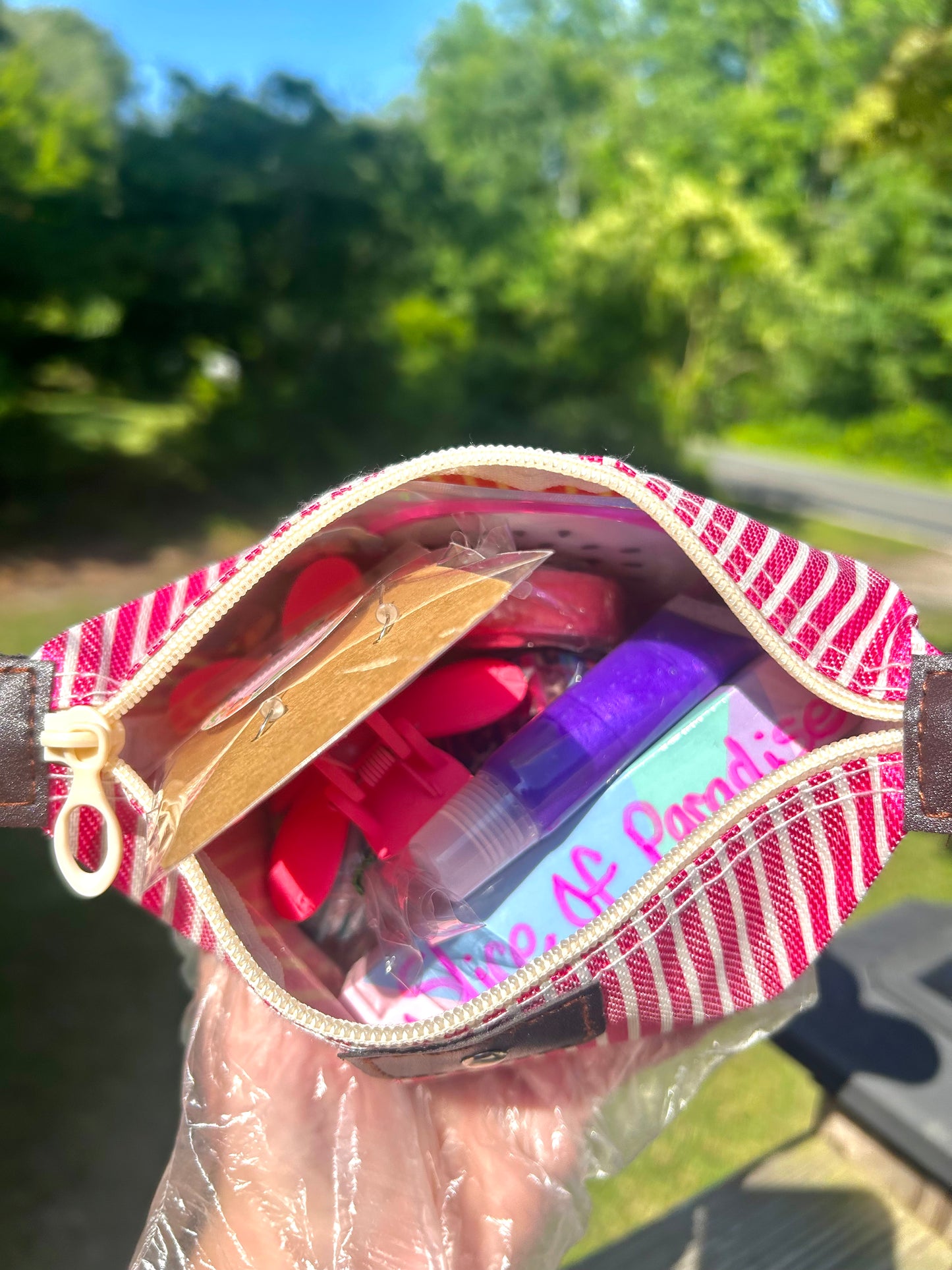 Striped Up Summer Cosmetic Bags