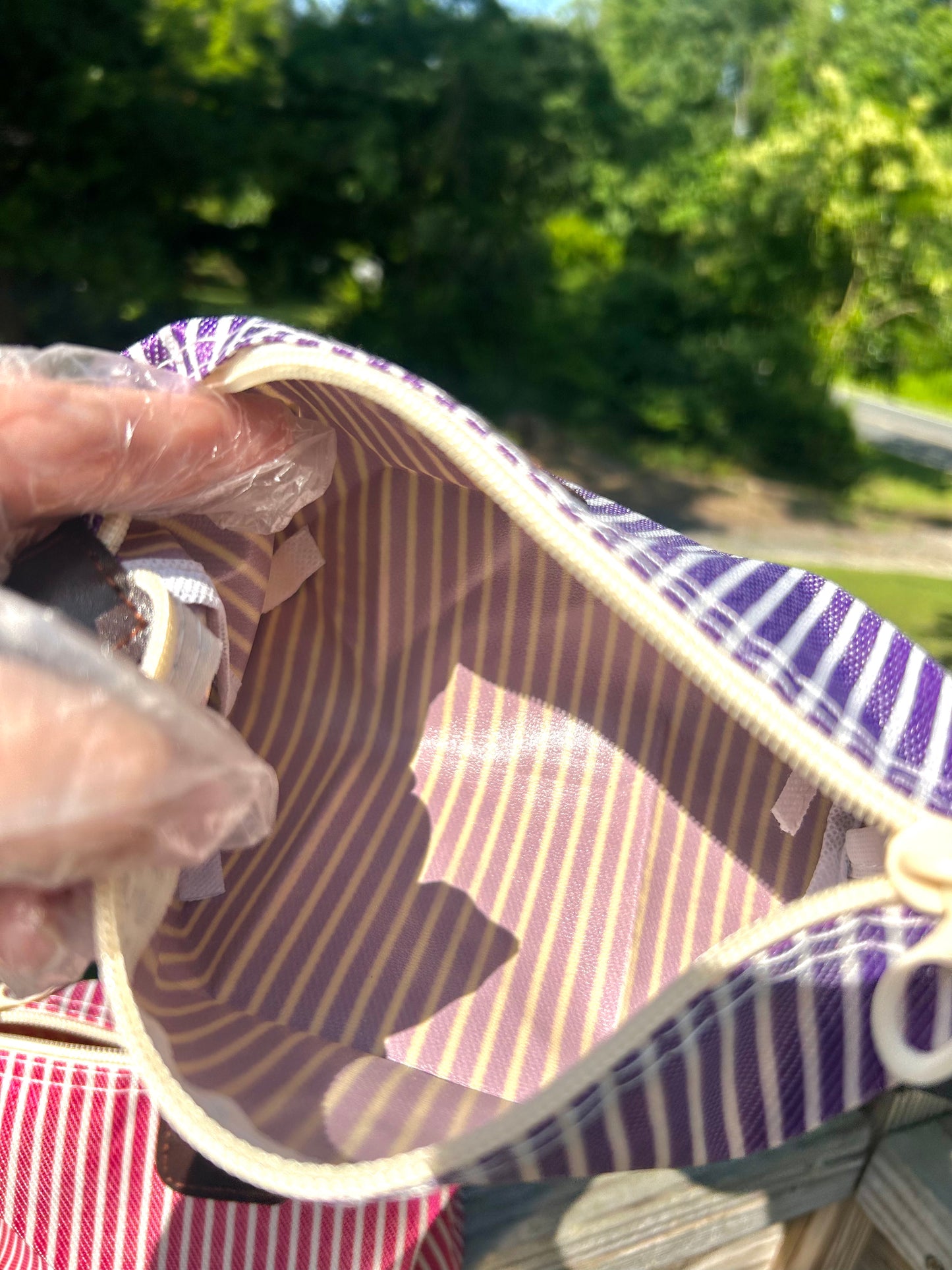 Striped Up Summer Cosmetic Bags