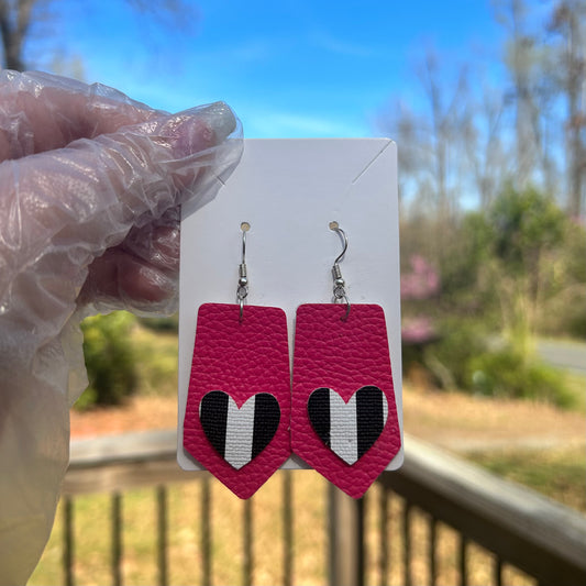 Faux Leather Earrings