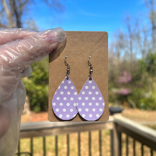 Faux Leather Earrings